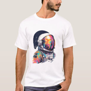 Astronaut Spaceman World Space Discovery-avontuur T-shirt