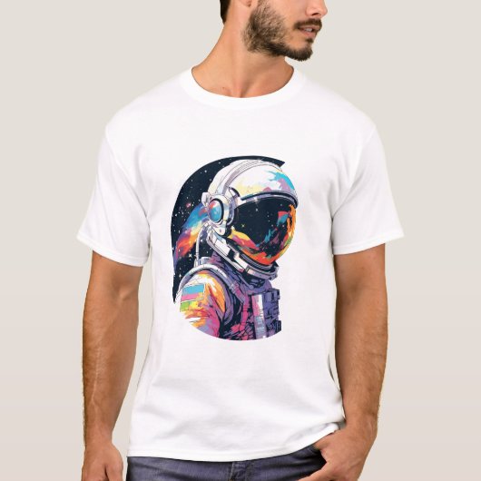 Astronaut Spaceman World Space Discovery-avontuur T-shirt (Voorkant)