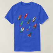 Astronaut Spaceship Rocket T-shirt (Design voorkant)