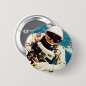 Astronaut Spacewalk Ronde Button 5,7 Cm (Voorkant /achterkant)