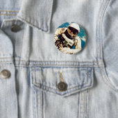 Astronaut Spacewalk Ronde Button 5,7 Cm (In situ)