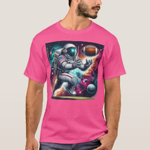 Astronaut speelt Football in de ruimte T-shirt