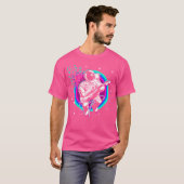 Astronaut speelt gitaar in de ruimte. t-shirt (Voorkant volledig)