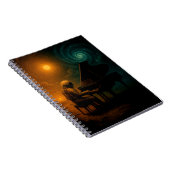 Astronaut speelt piano in Split Reality - Surreali Notitieboek (Rechterzijde)