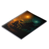 Astronaut speelt piano in Split Reality - Surreali Notitieboek (Linkerzijde)