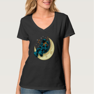 Astronaut Speelt Violen Op De Maan Kosmonauten S T-shirt