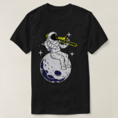 Astronaut Spel Trombone  T-shirt (Design voorkant)