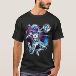 Astronaut Spiking Volleybal in de ruimte - futuris T-shirt