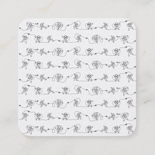 Astronaut Square Visitekaartje (Achterkant)