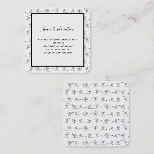 Astronaut Square Visitekaartje (Voorkant / Achterkant)