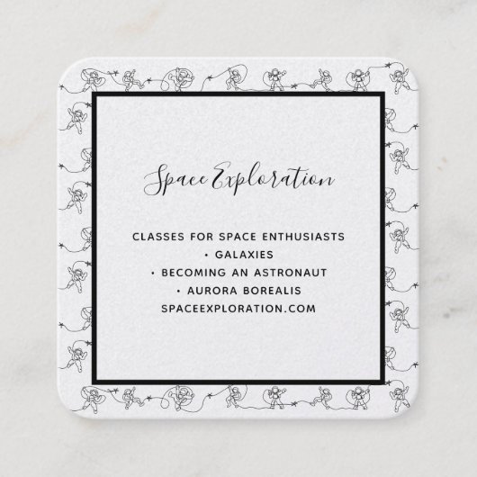 Astronaut Square Visitekaartje (Voorkant)