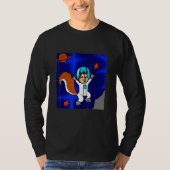 Astronaut Squirrel in Space T-shirt (Voorkant)