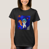 Astronaut Squirrel in Space T-shirt (Voorkant)