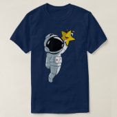 Astronaut Star Planet T-Shirt (Design voorkant)