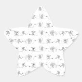 Astronaut Star Sticker (Voorkant)