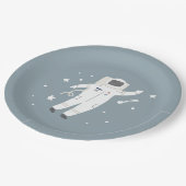 Astronaut & Stars Space Verjaardagsfeest Papieren Bordje (Gekanteld)