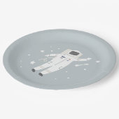 Astronaut & Stars Space Verjaardagsfeest Papieren Bordje (Gekanteld)