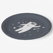 Astronaut & Stars Space Verjaardagsfeest Papieren Bordje (Gekanteld)