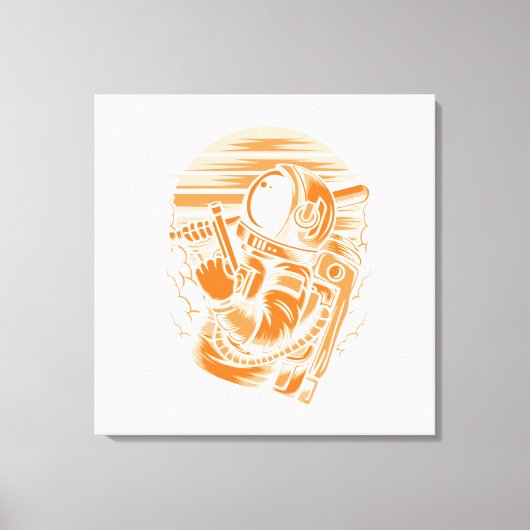 Astronaut Status Canvasprint op Spanning Canvas Afdruk (Voorkant)