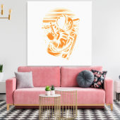 Astronaut Status Canvasprint op Spanning Canvas Afdruk (Insitu (Woonkamer))