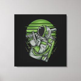 Astronaut Status Canvasprint op Spieraam Canvas Afdruk