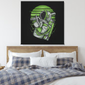 Astronaut Status Canvasprint op Spieraam Canvas Afdruk (Insitu (Slaapkamer))