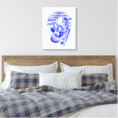 Astronaut Status Canvasprint op Spieraam Canvas Afdruk (Insitu (Slaapkamer))