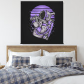 Astronaut Status op Gespannen Canvasprint Canvas Afdruk (Insitu (Slaapkamer))