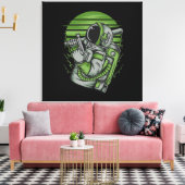 Astronaut Status Stretted Canvas Print (Insitu (Woonkamer))