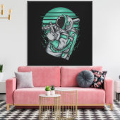 Astronaut Status Stretted Canvas Print (Insitu (Woonkamer))