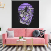 Astronaut Status Stretted Canvas Print (Insitu (Woonkamer))