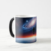 Astronaut Stelsel Aarde Horizon Ruimte Magische Mok (Voorkant links)