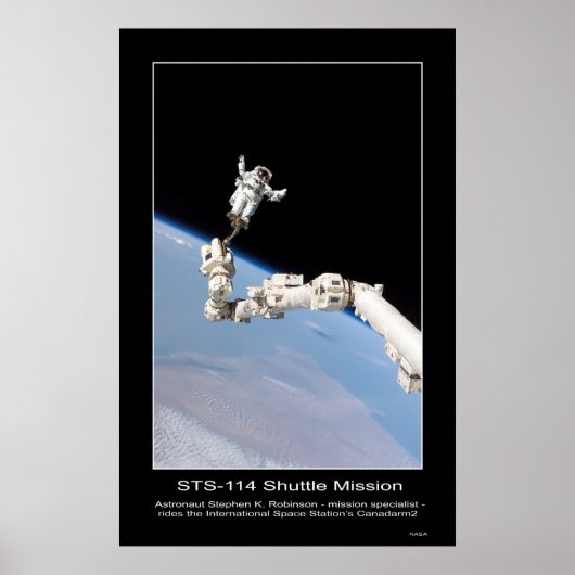 Astronaut Stephen K. Robinson International Space Poster (Voorkant)