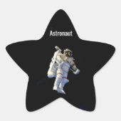 Astronaut Ster Sticker (Voorkant)