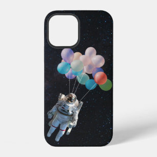 Astronaut Sterren & Kleurrijke Ruimteballonnen iPhone 12 Hoesje