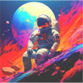 Astronaut Sticker (Voorkant)