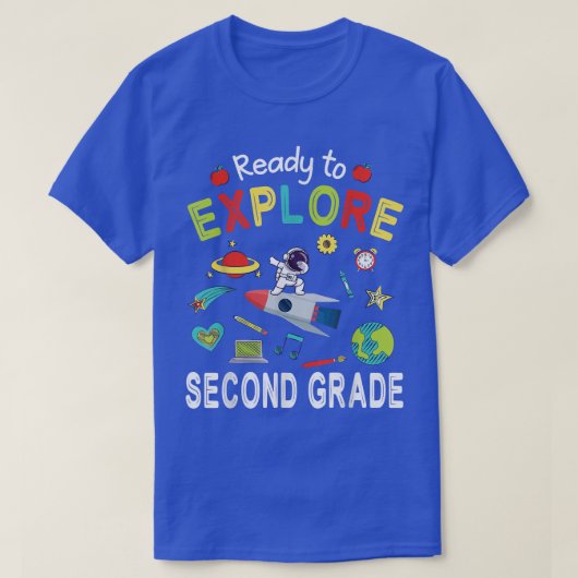 Astronaut Student Ride Rocket Ready to Edek Seco T-shirt (Design voorkant)