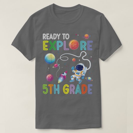 Astronaut student terug naar school klaar voor ond t-shirt (Design voorkant)