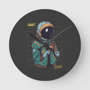 ASTRONAUT SUIT CYBER PUNK RONDE KLOK