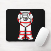 Astronaut Suit Head Cool Space Rocketman Halloween Muismat (Met muis)