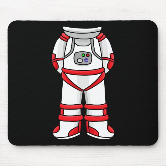 Astronaut Suit Head Cool Space Rocketman Halloween Muismat (Voorkant)