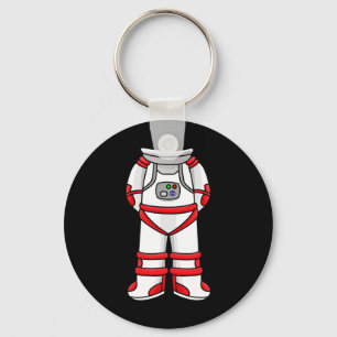 Astronaut Suit Head Cool Space Rocketman Halloween Sleutelhanger