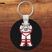 Astronaut Suit Head Cool Space Rocketman Halloween Sleutelhanger (Voorkant)