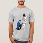 Astronaut Suit Tailor Minimalist Unisex T-shirt (Voorkant)