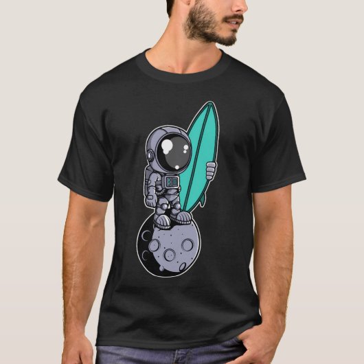 Astronaut Surfer T-shirt (Voorkant)