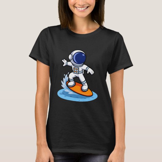 Astronaut Surfing Adventure T-shirt (Voorkant)