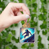 ASTRONAUT SURFING THE MILKY WAY SLEUTELHANGER (Hand)
