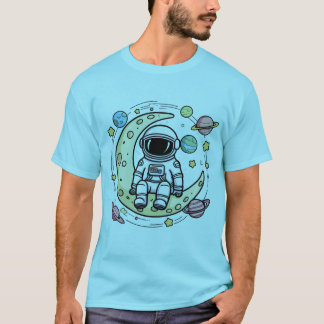 Astronaut T-shirt: Ontspannen op de maan T-shirt