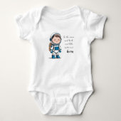 Astronaut T-Shirt, Space Astronomy Stars Gift Idea Romper (Voorkant)