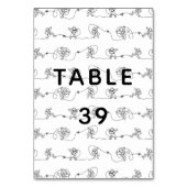 Astronaut Table Number Kaart (Achterkant)